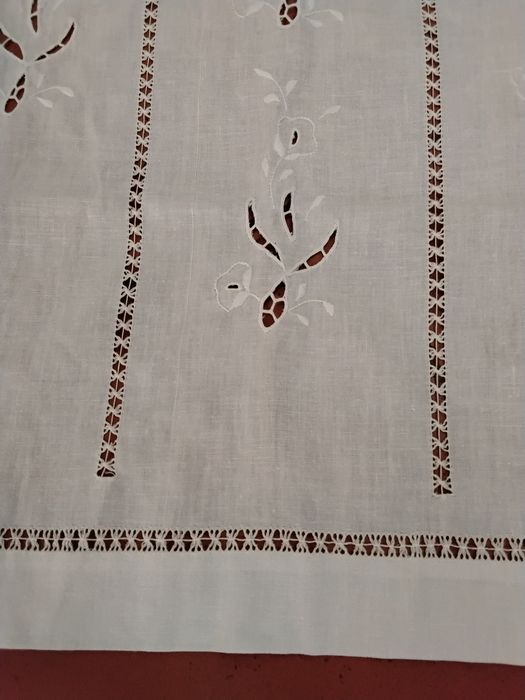 Cortina de linho  43 cm x 1,34 mt