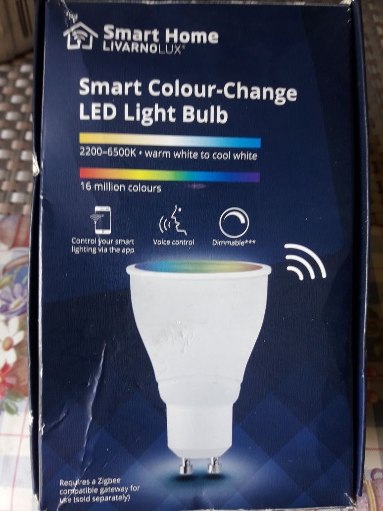 Żarówka LED Smart colour change light bulb smartfon livarno Lux