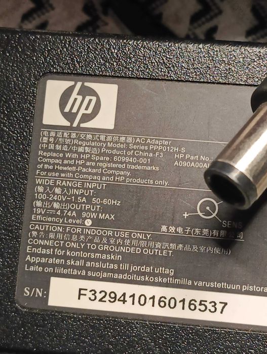 Блок живлення зарядное для ноутбука HP 19V 4.74A 90W (7.4×5.0mm)