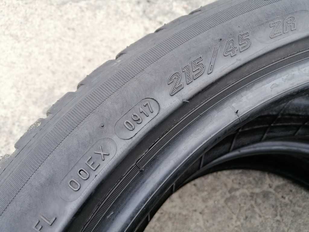 Michelin Pilot sport 3 215/45R18 93W шини бу літо 2 штуки