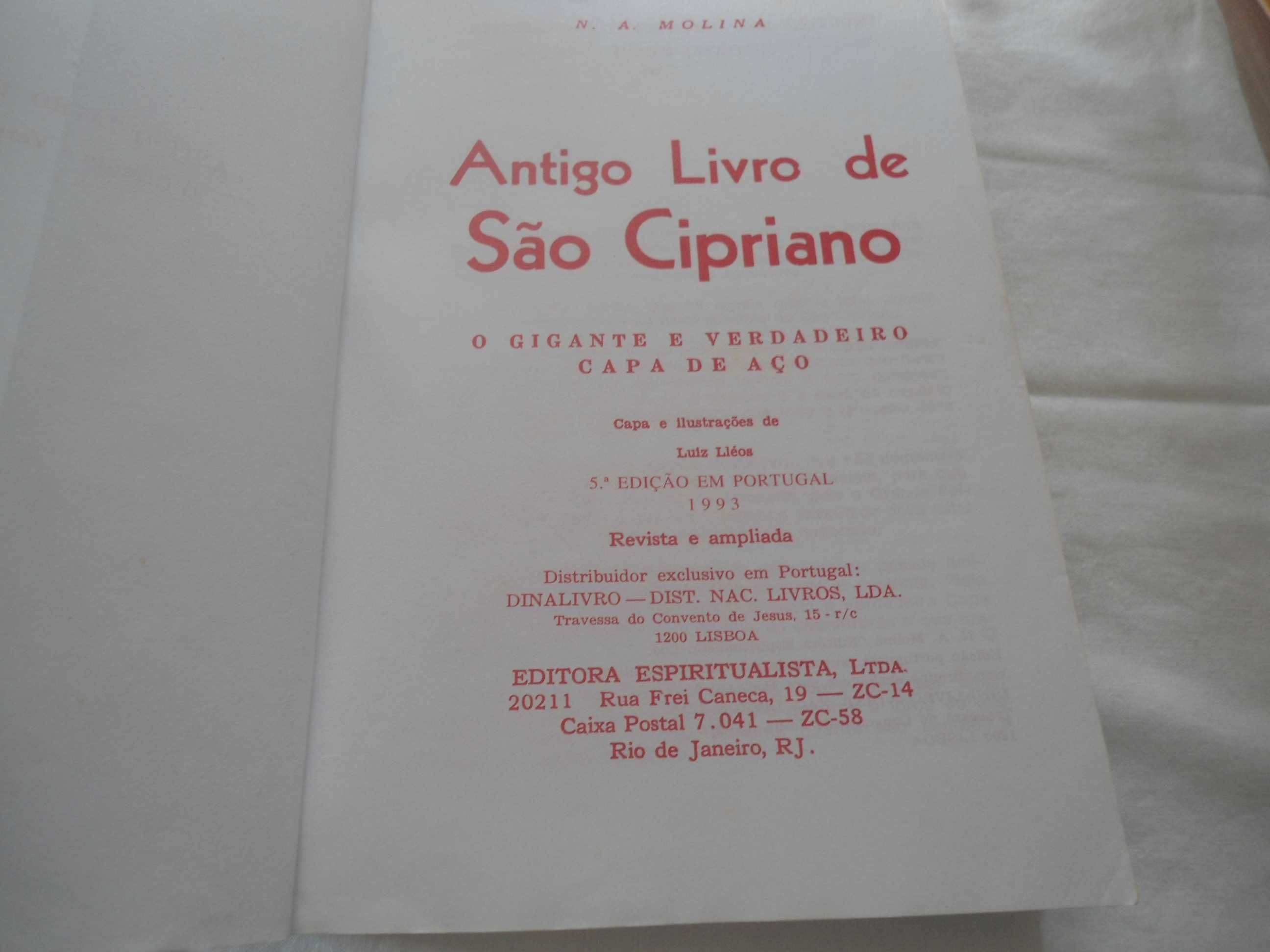 Antigo Livro de São Cipriano por N A Molina