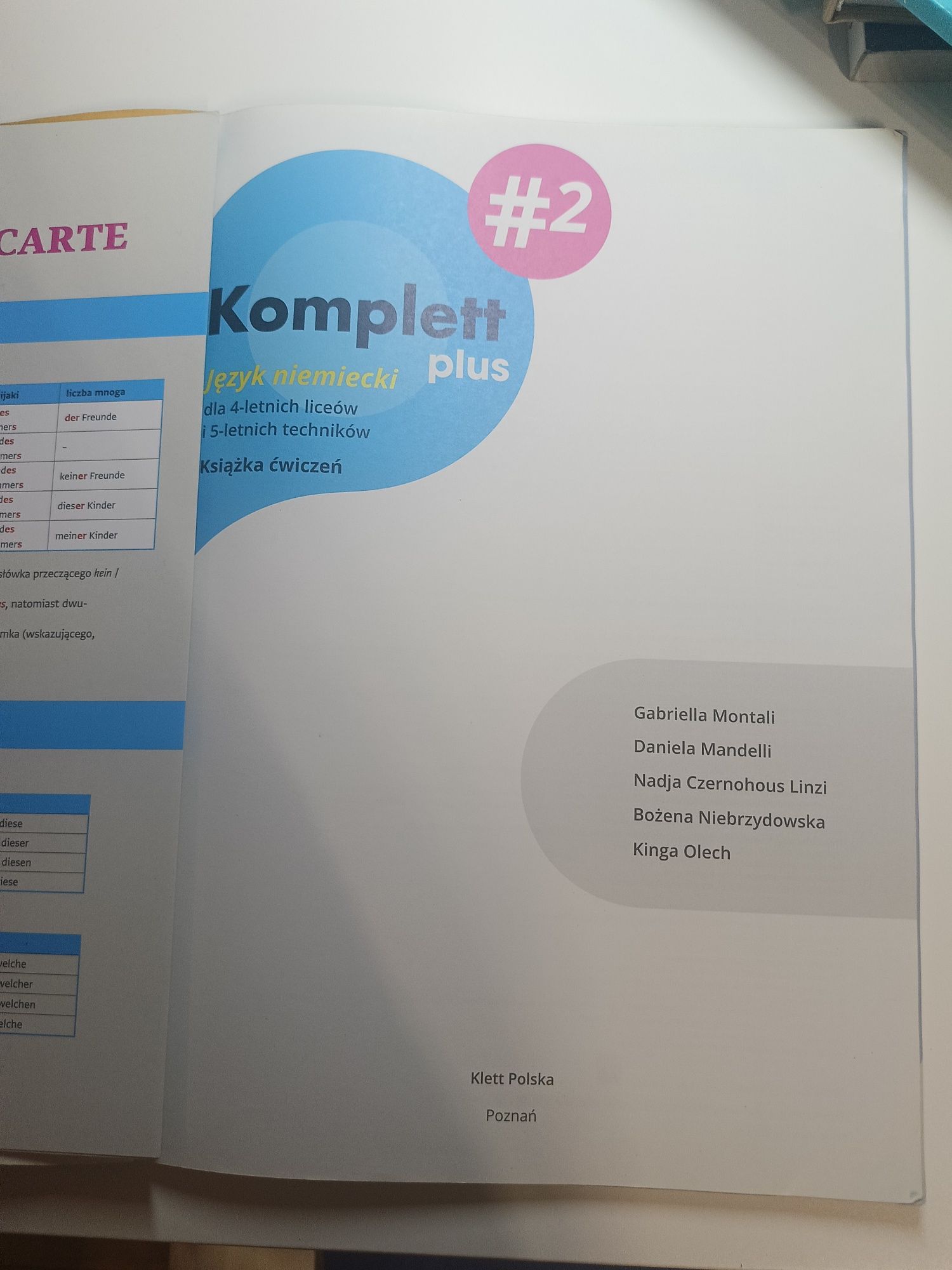 Książka ćwiczeń Komplett plus 2