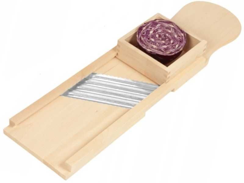 Gigantyczna Drewniana Tarka do Kapusty i Sałaty 92cm 5kg