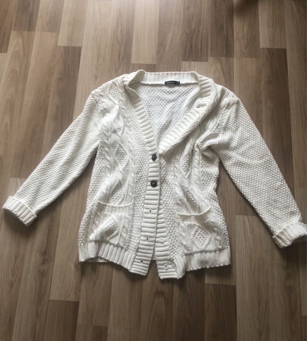 Boho Kardigan, wełniany narzutka