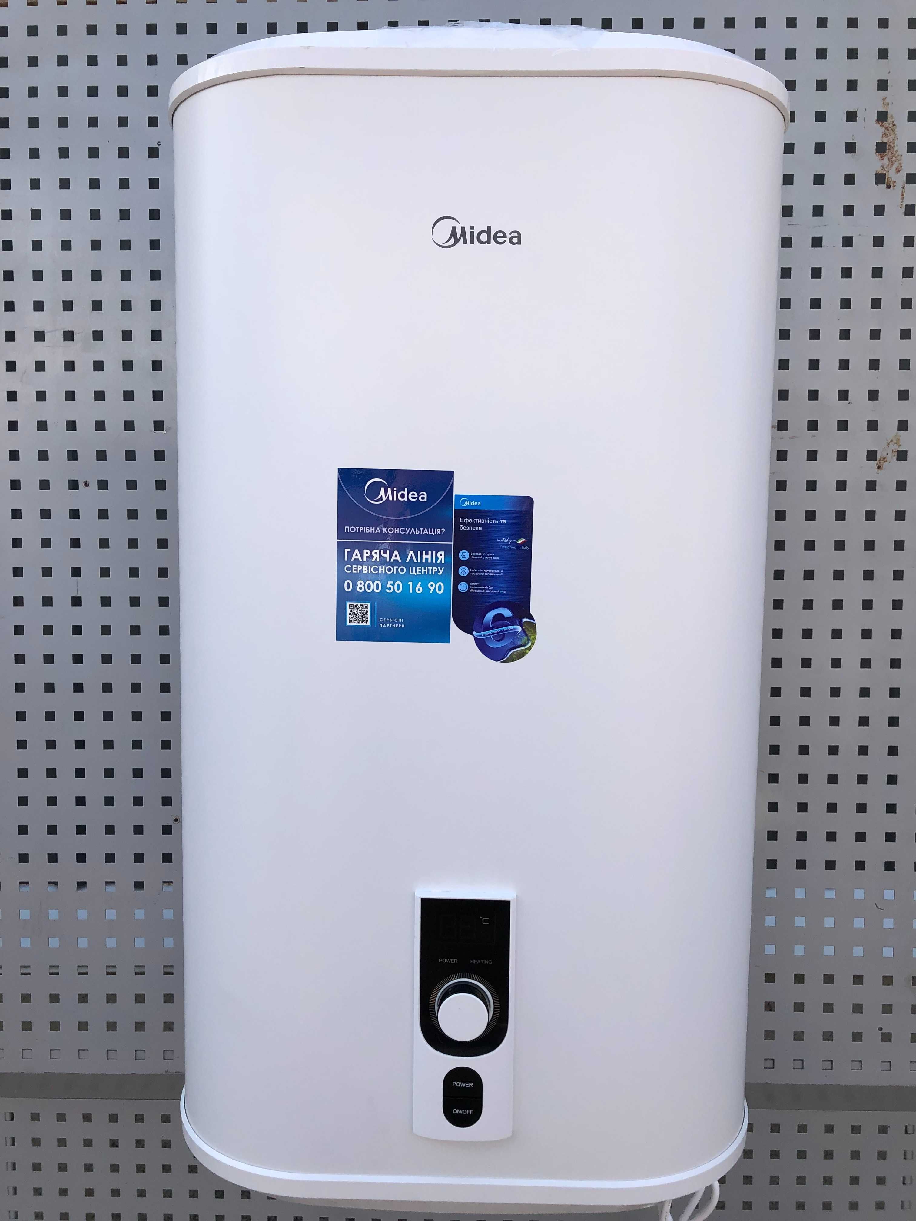 Бойлер НОВИЙ Midea D50-20ED2(D) 50 літрів плоский сухий тен універсал