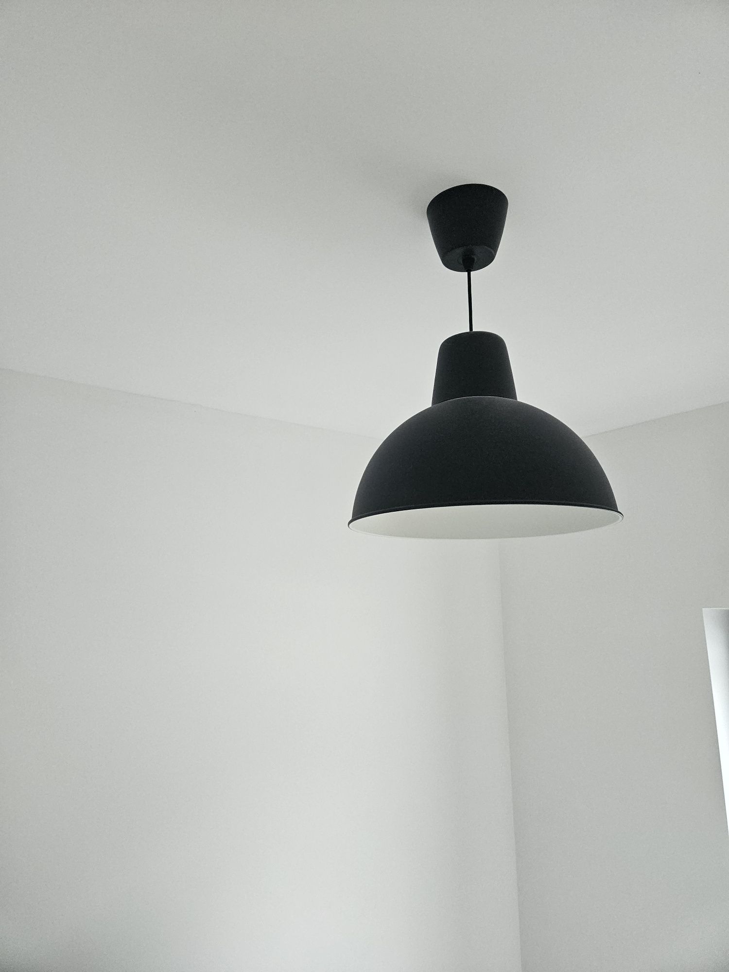 Lampa wisząca ikea skurup czarna
