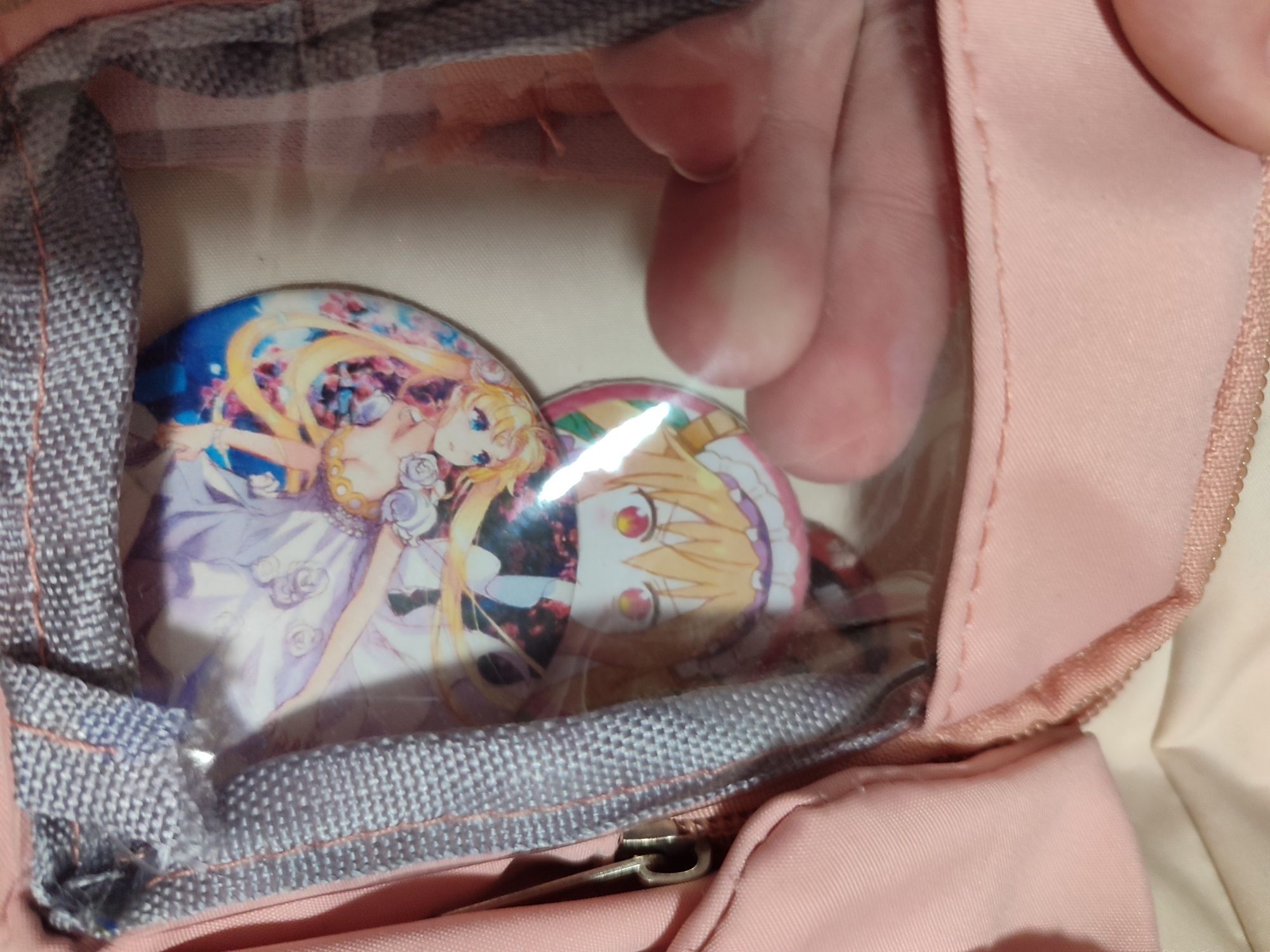 сумочка через плече рожева cute kawaii