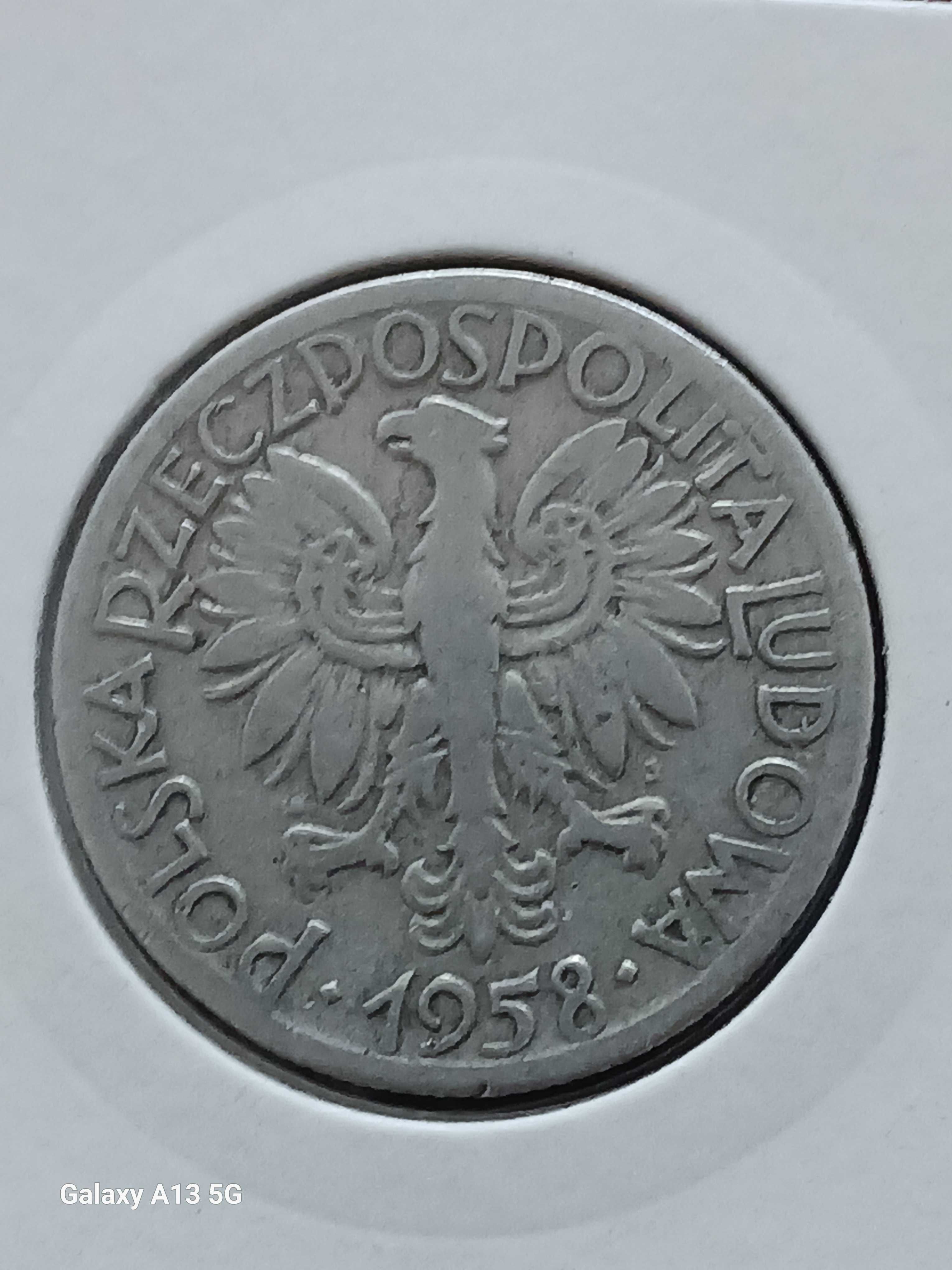 5 Złotych Rybak 1958 r. - nr 2 - Ładne - rzadkie