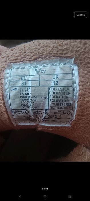 Buty zimowe dla chłopca