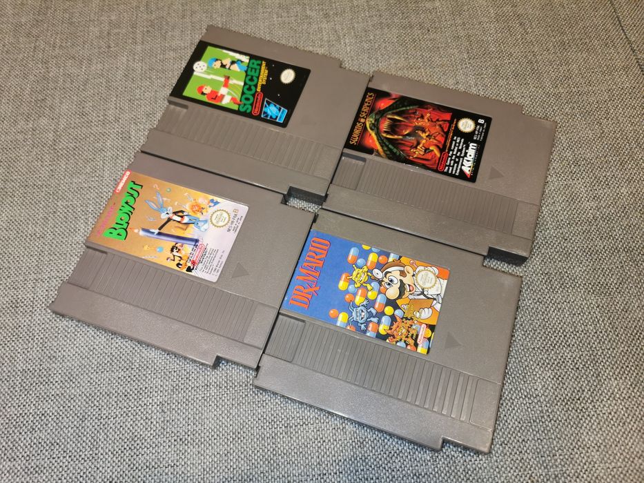 Zestaw 4 gry NES (oryg testowane) WYPRZEDAŻ NADWYŻEK sklep