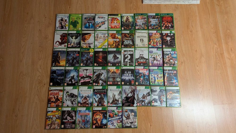 Gry Używane XBOX 360 (Zestaw 50 gier)