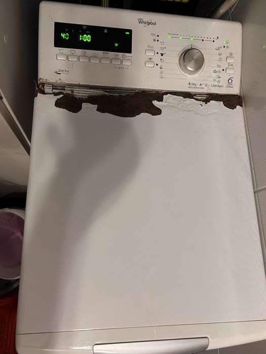 Пральна вертикальна машина, б/в, Whirlpool WTLS 65912 ZEN, 6,5kg, A+++