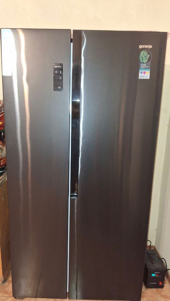 Холодильник інверторний Gorenje NRS918EMB, Side by Side, 2021 року