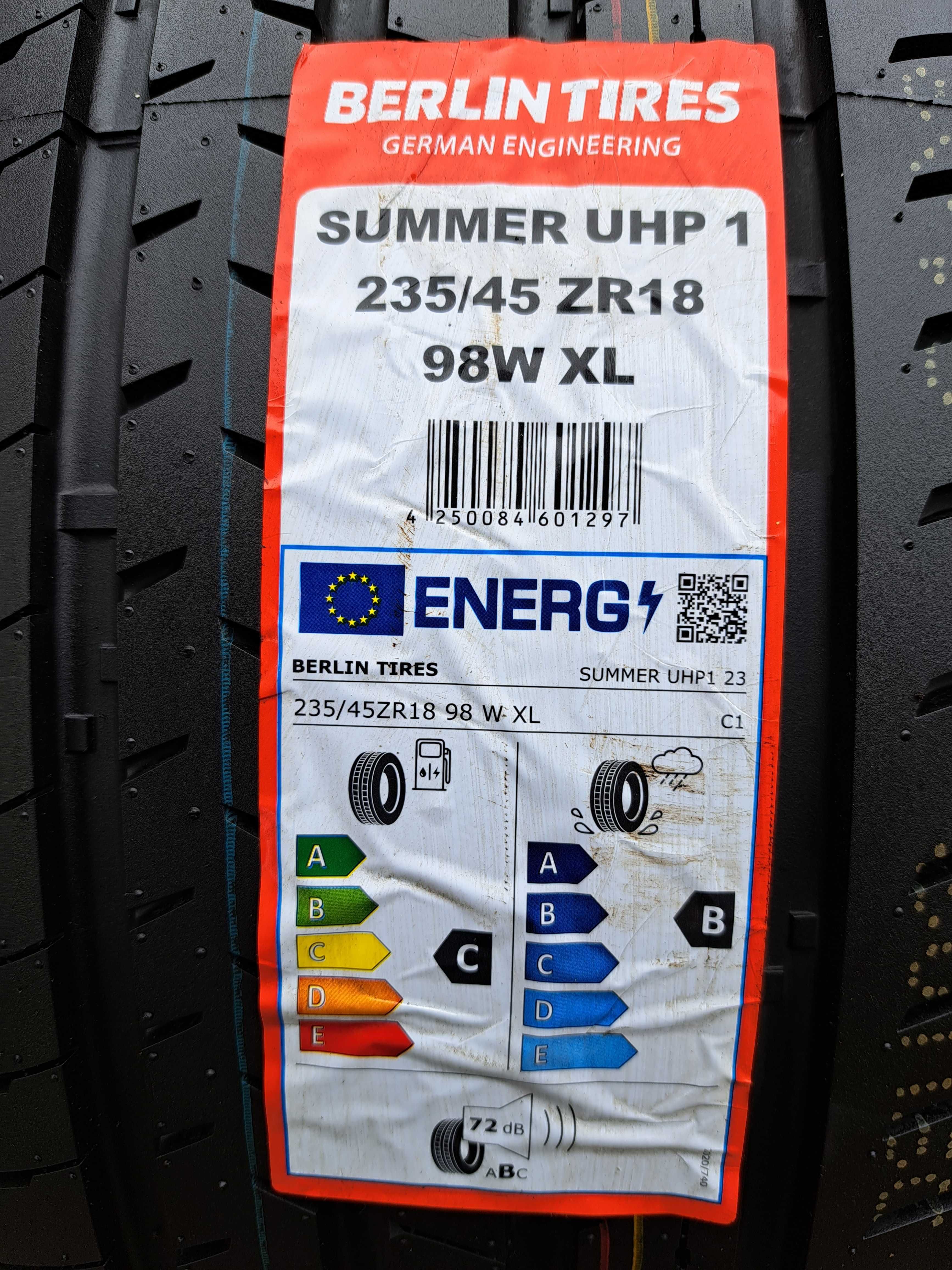 4 Opony NOWE letnie 235/45 R18 Berlin Tires Montaż i wyważanie Gratis!