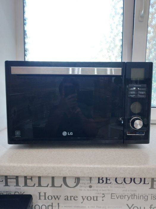 Велика Потужна Мікрохвильова піч LG MJ3281BC 32літр Микроволновая печь