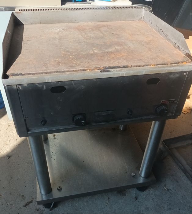 Płyta grillowa gazowa ze stali nierdzewnej gładka 8 kW inox,Redfox