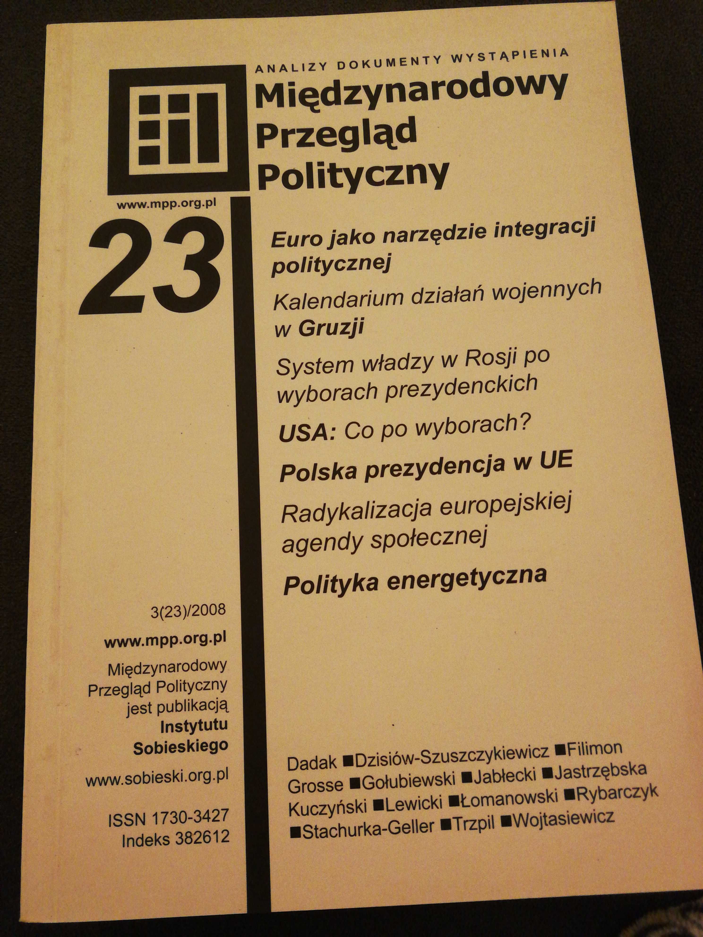 Międzynarodowy przegląd polityczny 23.