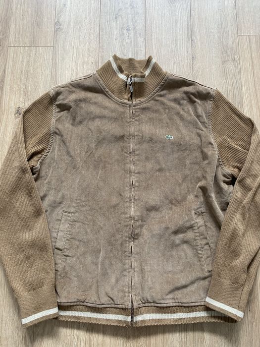 Lacoste kurtka męska vintage bomber bez kaptura
