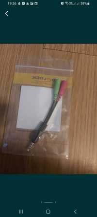 Delock Kabel Jack 3.5mm - 2x Jack 3.5mm 12cm do TV. ITP