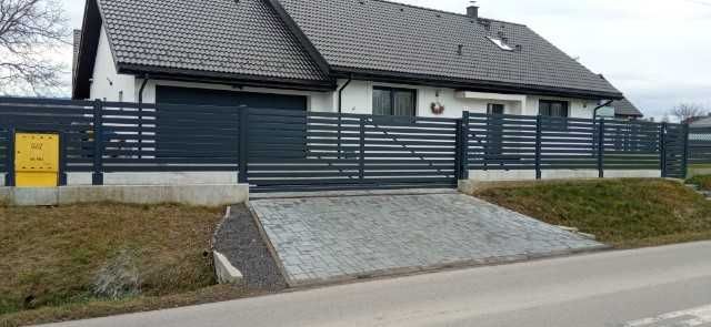 Słupek, słup ogrodzeniowy 60x40 ocynk kolor Antracyt Grafit Panel