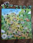 Duże puzzle montessori zwierzęta Polski