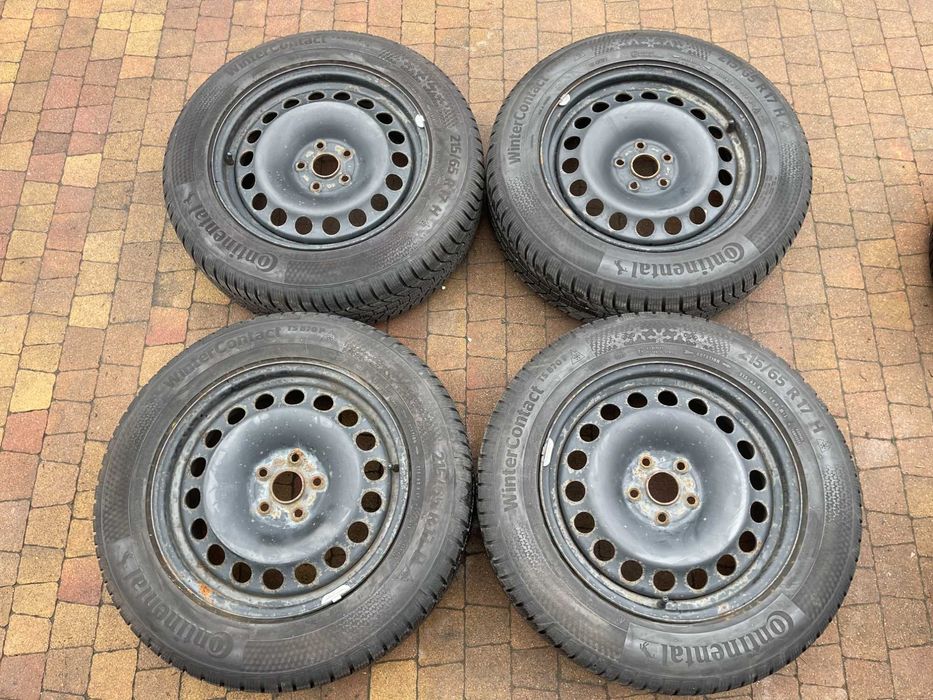 3695. Felgi stalowe 17" Kodiaq Tiguan Troc Golf 5x112 ET38 + kołpaki