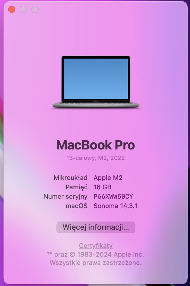MacBook Pro M2 16GB/512GB