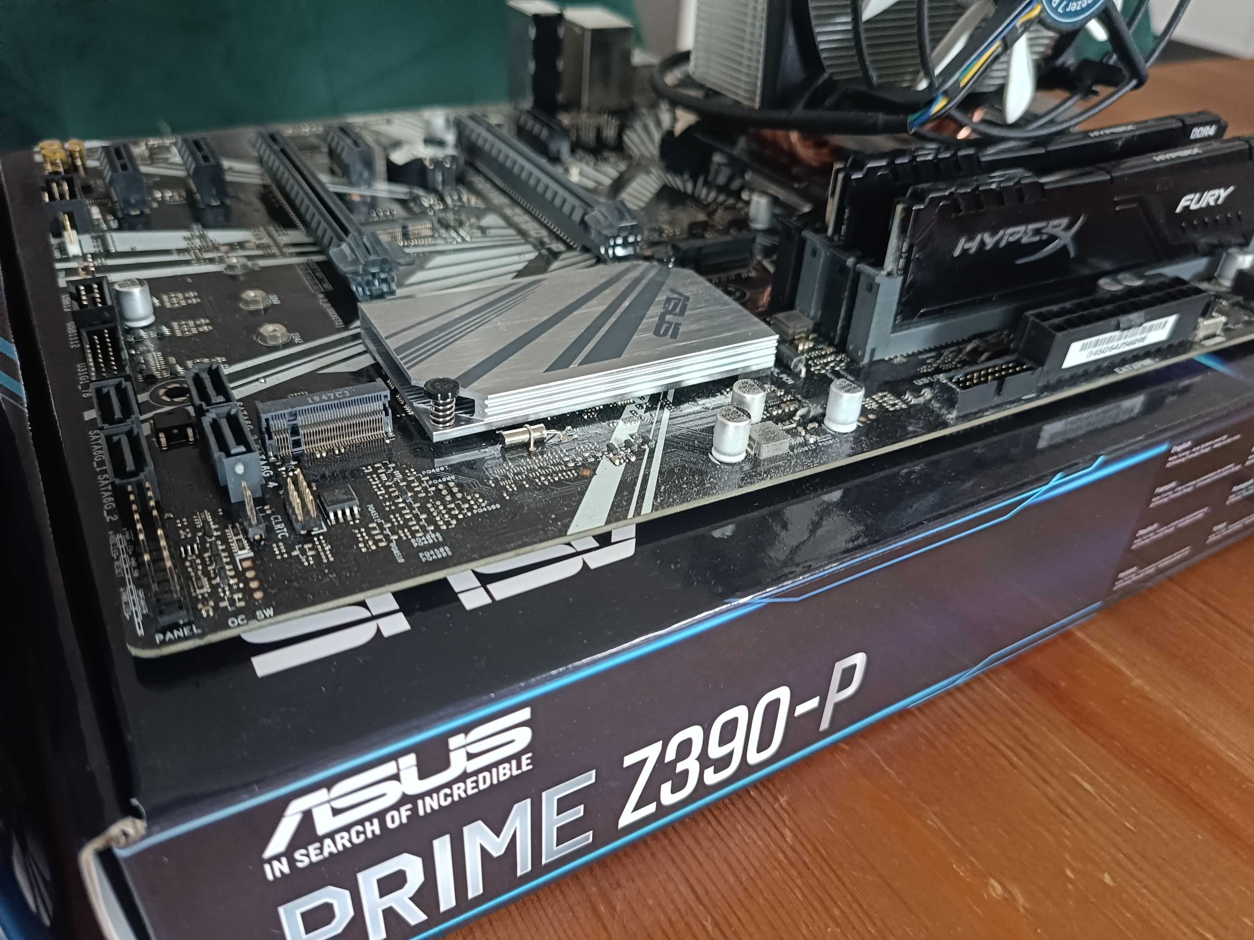 Asus PRIME Z390-P + Intel Core i5-9400F + Arctic Freezer + 16 GB DDR4