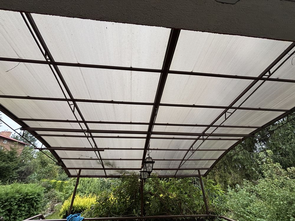 Zadaszenie tarasu 420/350cm pleksa zdemontowana