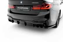 Дифузор BMW G30 M-Sport (17-22) юбка обвіс заднього бампера