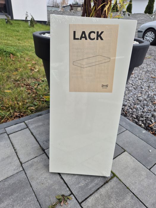 Pólka lack ikea 59x26cm biała nowa