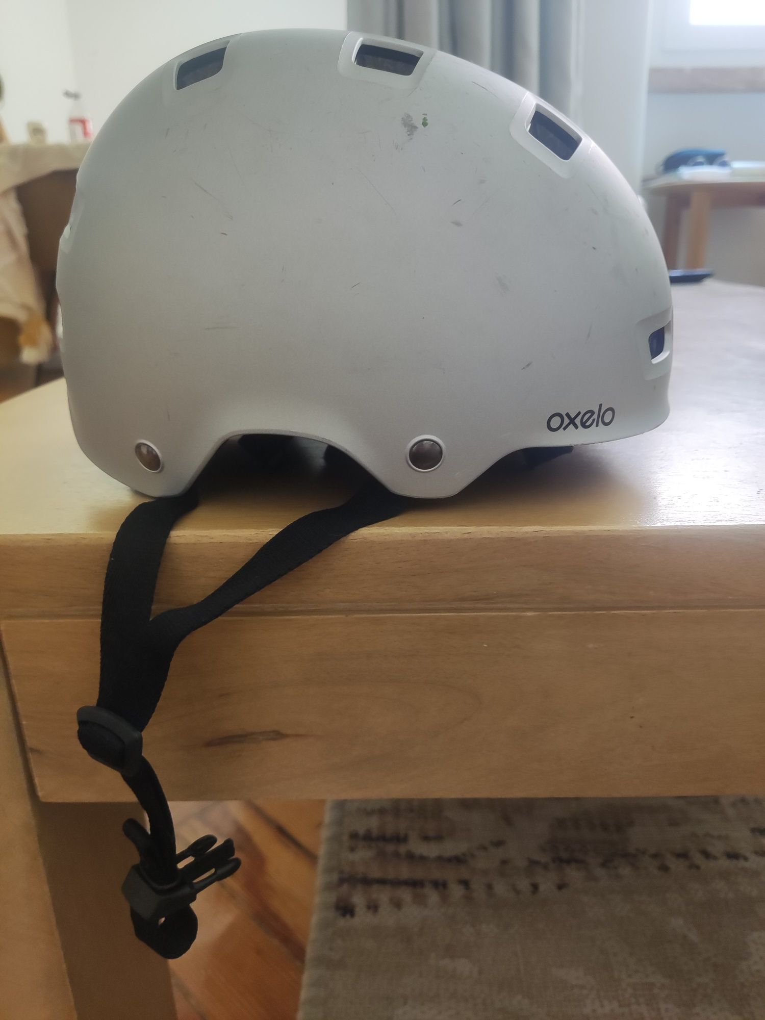 Patins Decathlon Fit 3 Jr - 35/38 + kit proteção + capacete