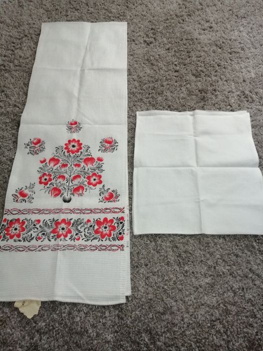 Ścierczka mała i ściereczka duża ze wzorem