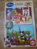 Puzzle drewniane układanka Myszka Miki Mickey Mouse 2x50 elementów