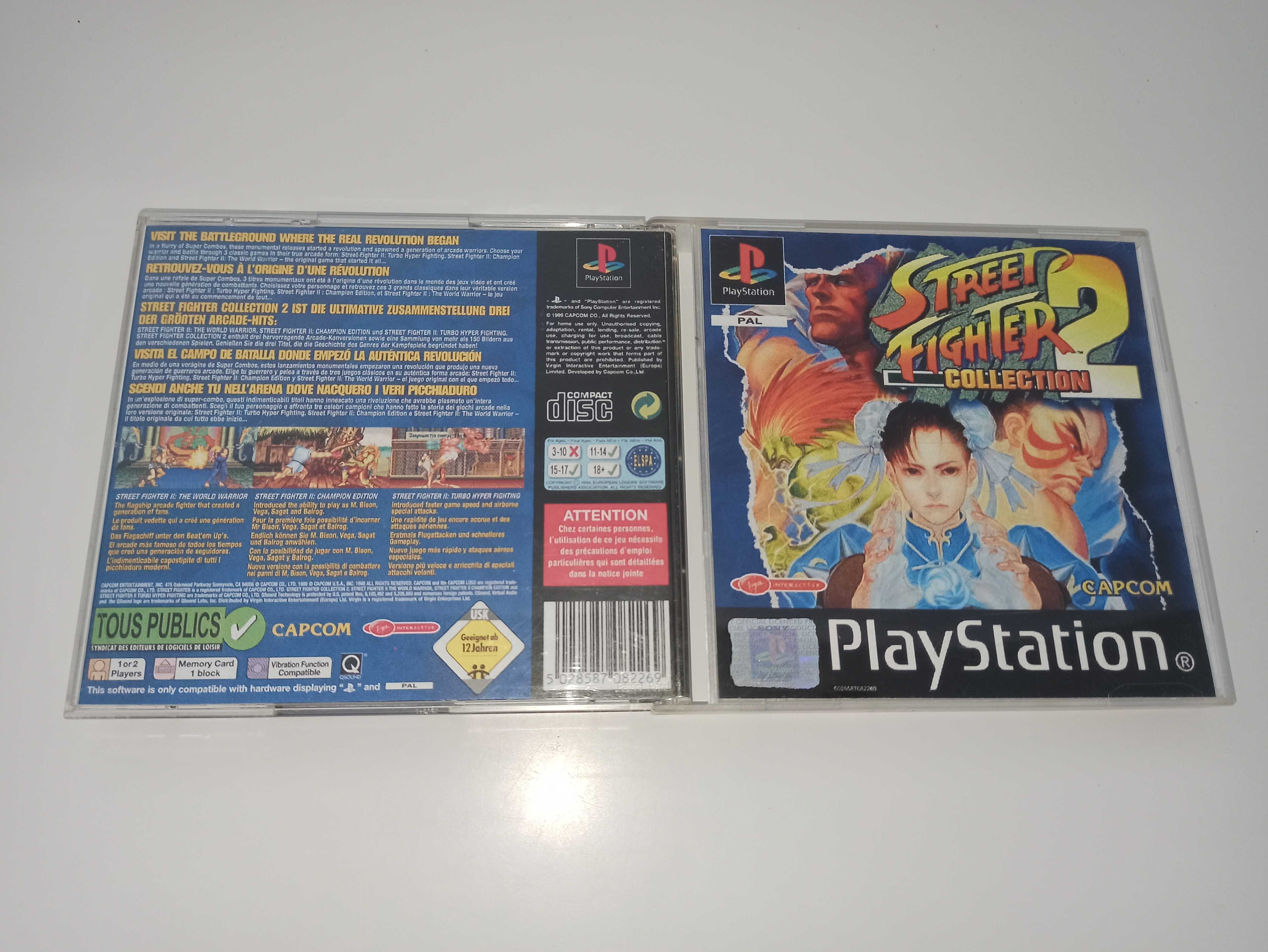 sony psx psone STREET FIGHTER COLLECTION 2 bijatyka 3 gry ANG 5/6