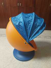 Cadeira criança / infantil azul e laranja