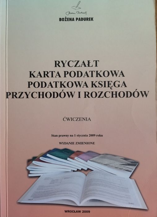 Ryczałt karta podatkowa podatkowa księga przychodów i rozchodów