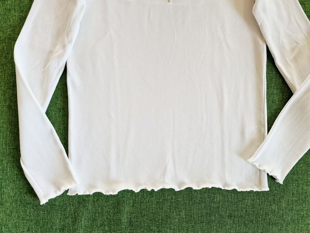 Reserved Harry Potter prążkowana bluzka biała  158