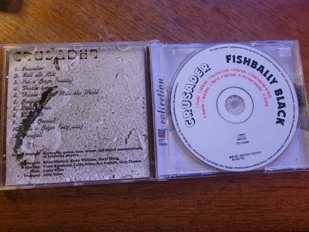 CD Fishbelly Black Crusader 2001 Back Beat Records /funk/