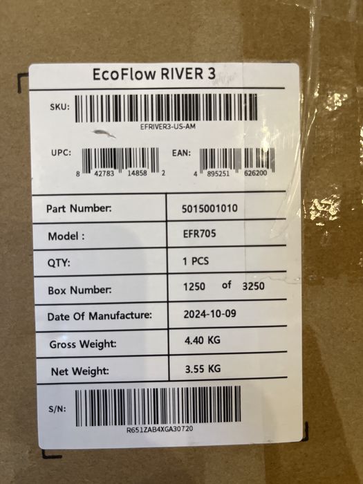 EcoFlow River 3 UPS (110V, usa) 300W