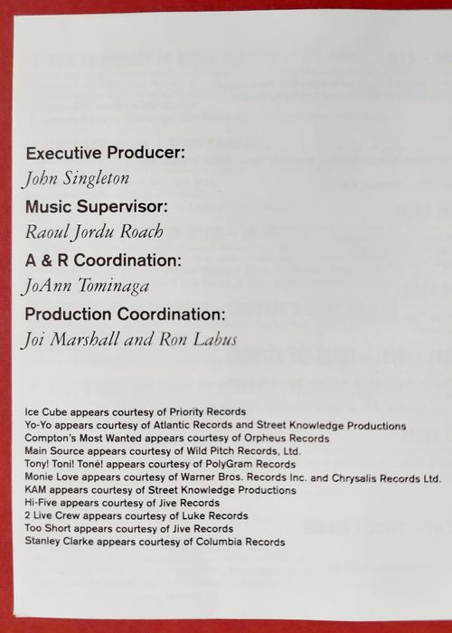 cd Boyz n the Hood - Music from the Motion Picture