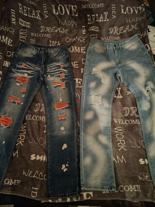 Spodnie męskie jeansowe