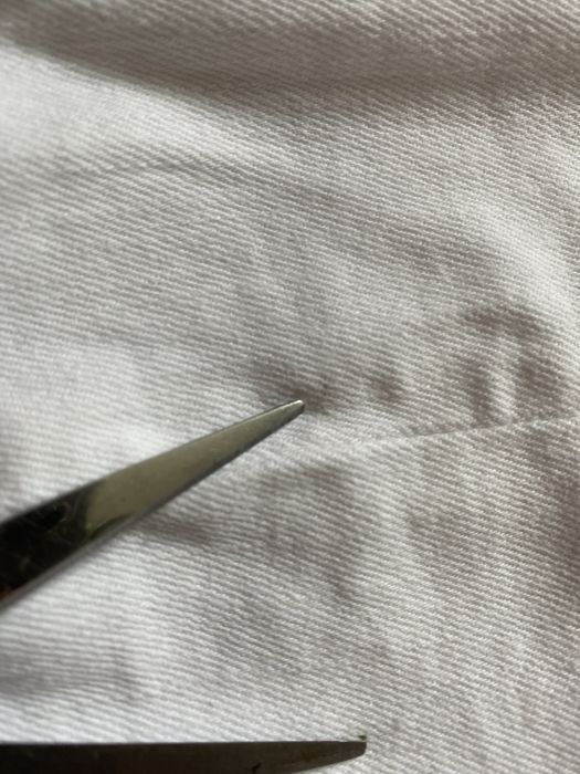 Biała spódnica ołówkowa 36/38 materiał a la jeans