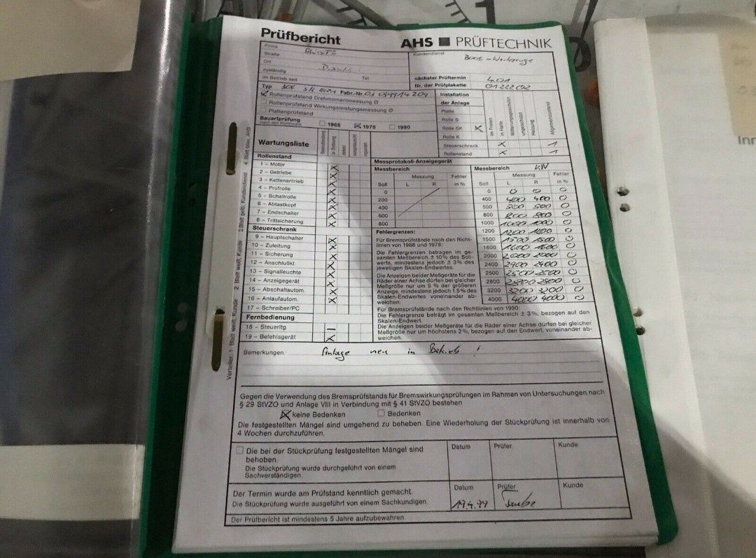 Гальмівний тормозной стенд AHS MAHA CARTEC для ТО. Сертифікації