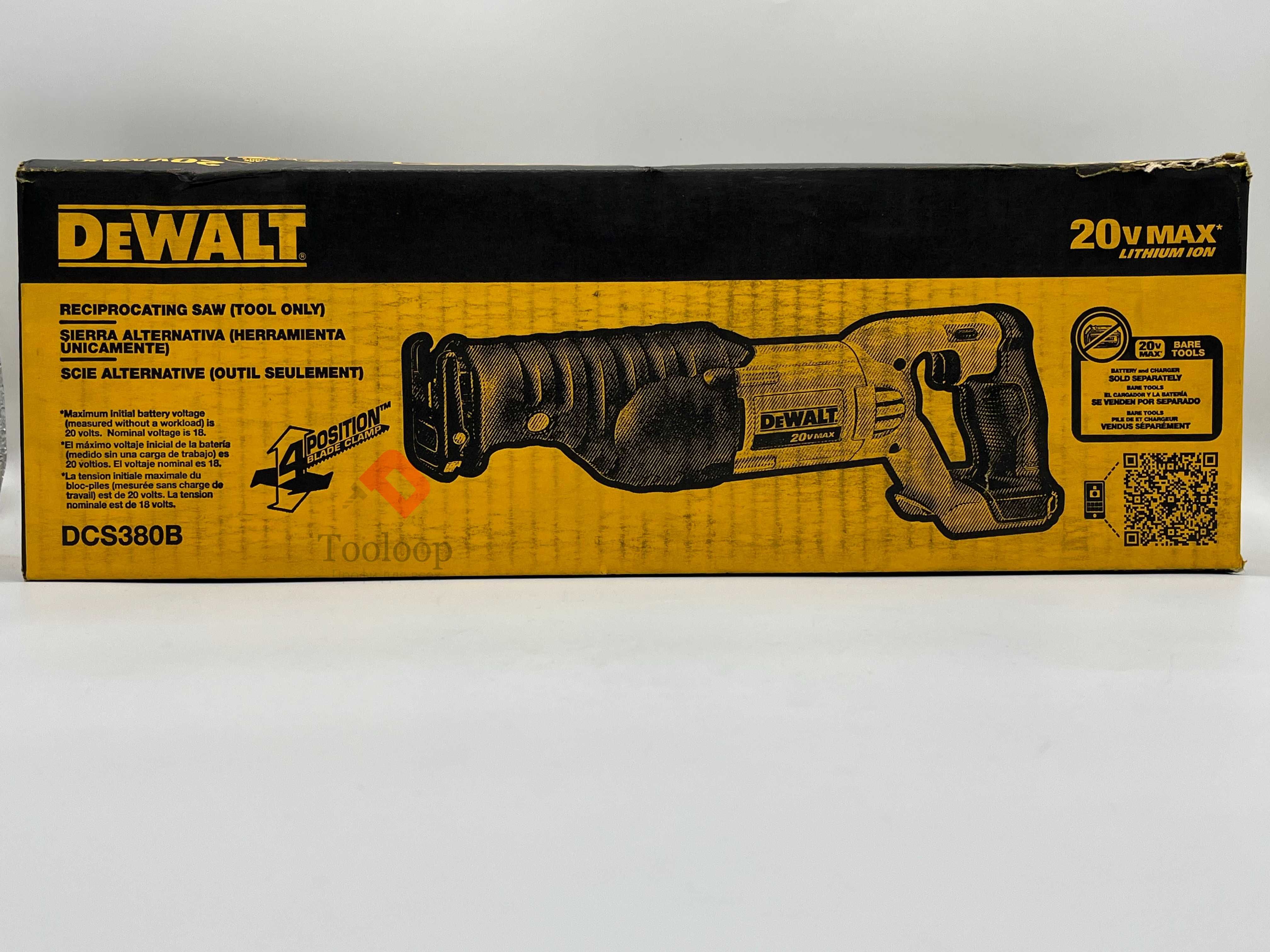 Аккумуляторная сабельная пила DEWALT DCS380B 20V MAX