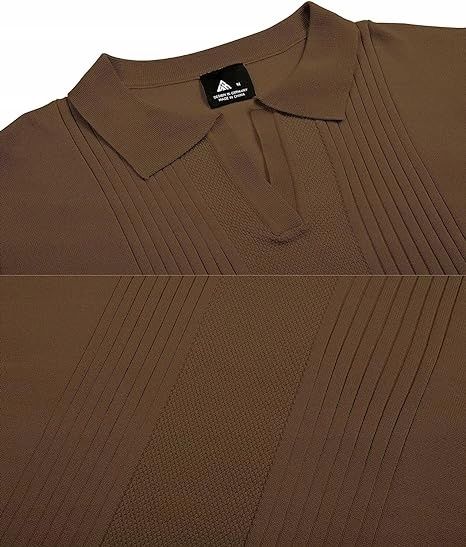 Męska koszulka Polo brązowa  bardzo wygodna i elastyczna Rozmiar 2xl