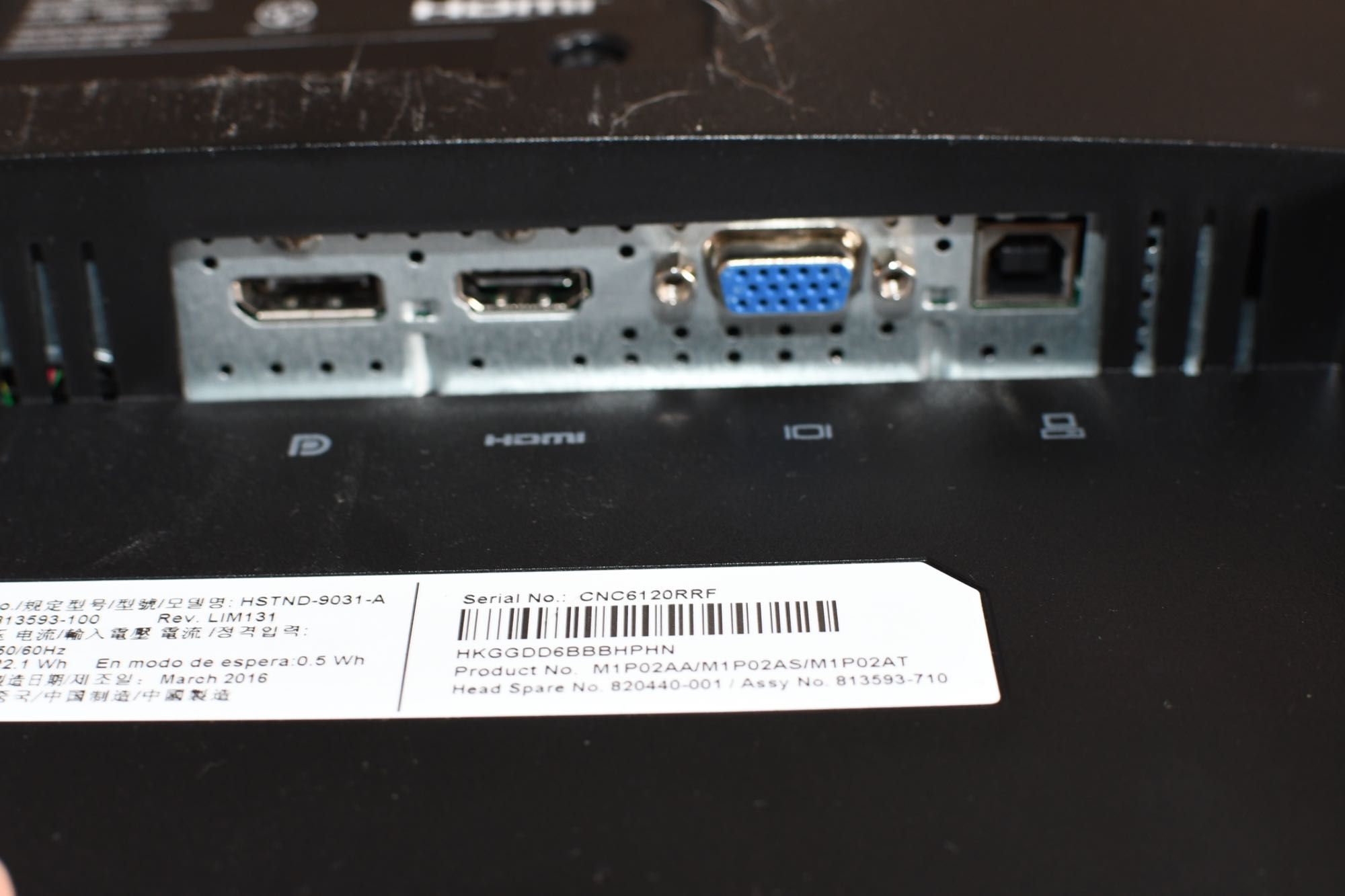 Monitor HP E242 24cale z kompletem kabli 1920x1200