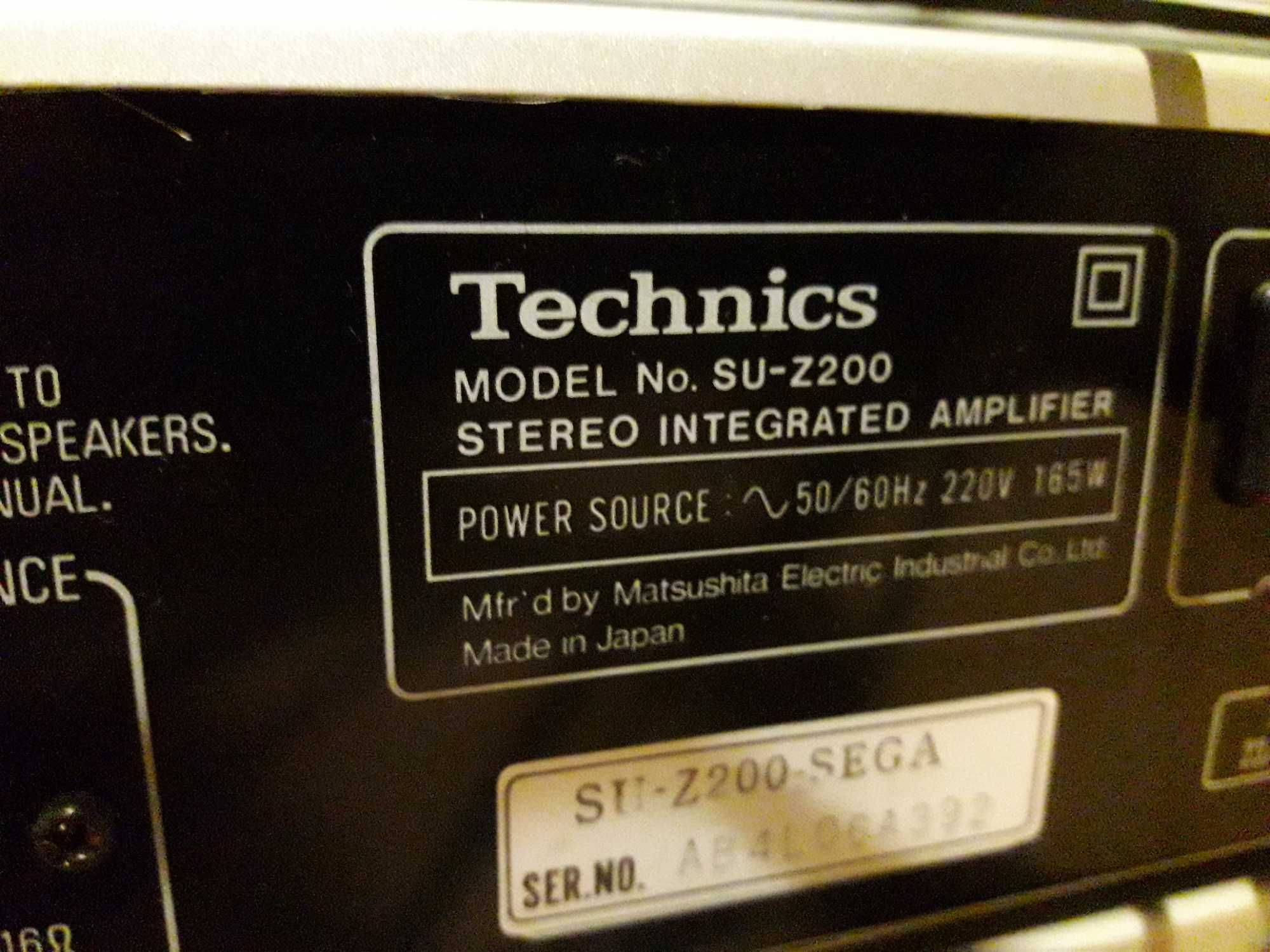 wieża technics  st-z250 su-z200 rs-d400