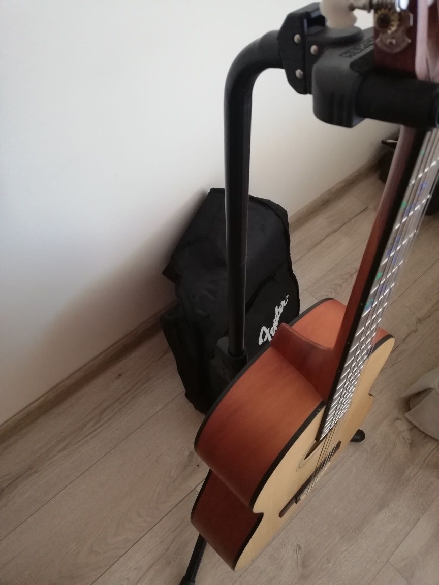 Gitara akustyczna Fender ESC 105 + pokrowiec, stojak