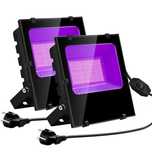 2 x Lampy UV 300W czarny Blacklight wodoodporna ip66